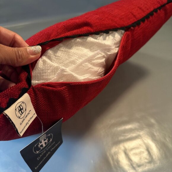 Elaine Smith Inconceivable Outdoor Jeweled Flower Decorative Pillow Rectangle - Picture 12 of 16